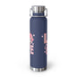 22oz Insulated Bottle — Red 'LOVE' Floral Valentine Water Bottle