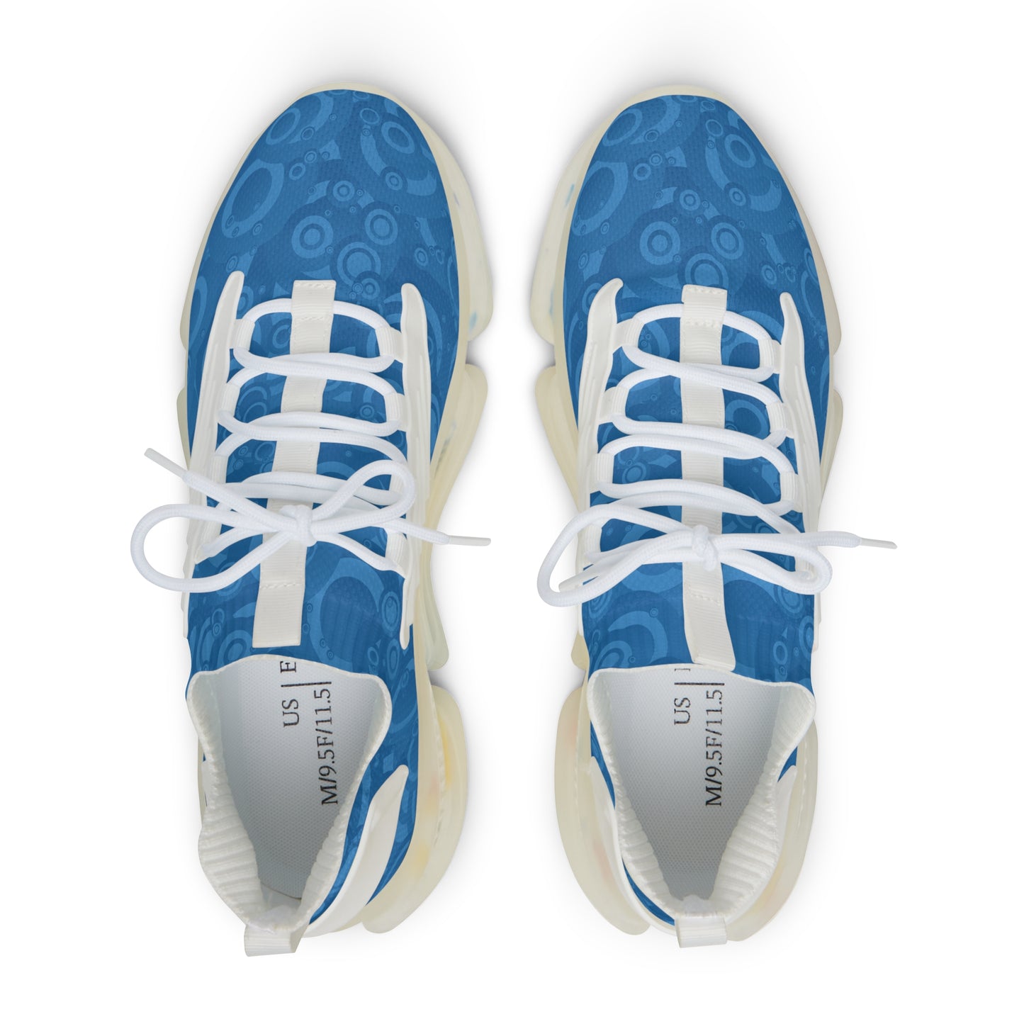 Stylish Men's Mesh Sneakers for Comfort and Style, Breathable Running Shoes, Fashion Sneakers for Sports, Blue and White Trainer