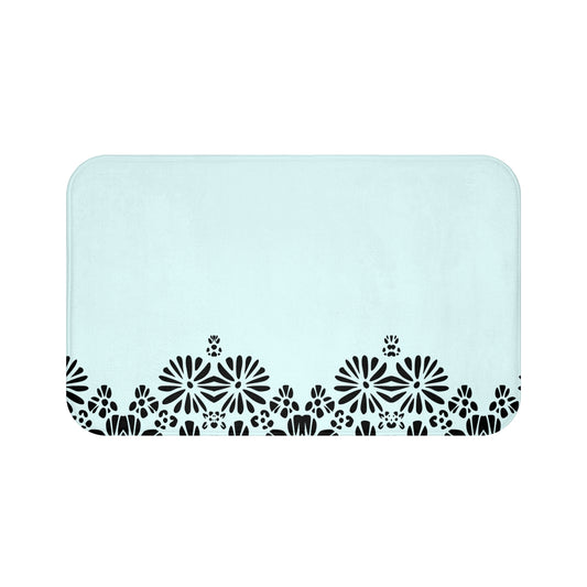 Floral Elegance Bath Mat - Chic Bathroom Decor, Home Spa Essentials, Gift for Her, Modern Design, Cozy Comfort