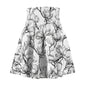 Floral Women's Skater Skirt, AOP Floral Print Dance Skirt, Spring Fashion, Boho Style Skirt, Casual Wear, Gift for Her