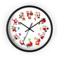 Festive Santa Wall Clock, Christmas Decor, Holiday Home Accent, Gift for Kids, Fun Timepiece, Seasonal Clock, Xmas Decoration