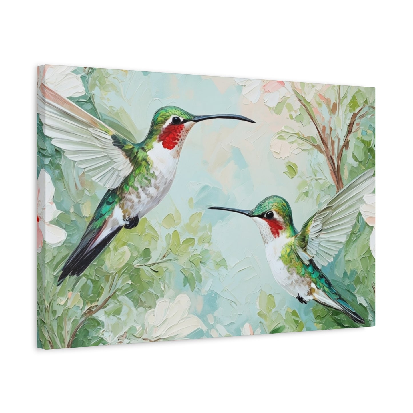Hummingbird Canvas Wall Art — Stretched Matte Nature Print
