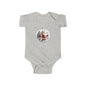 Christmas Baby Bodysuit - Vintage Santa Ornament Design