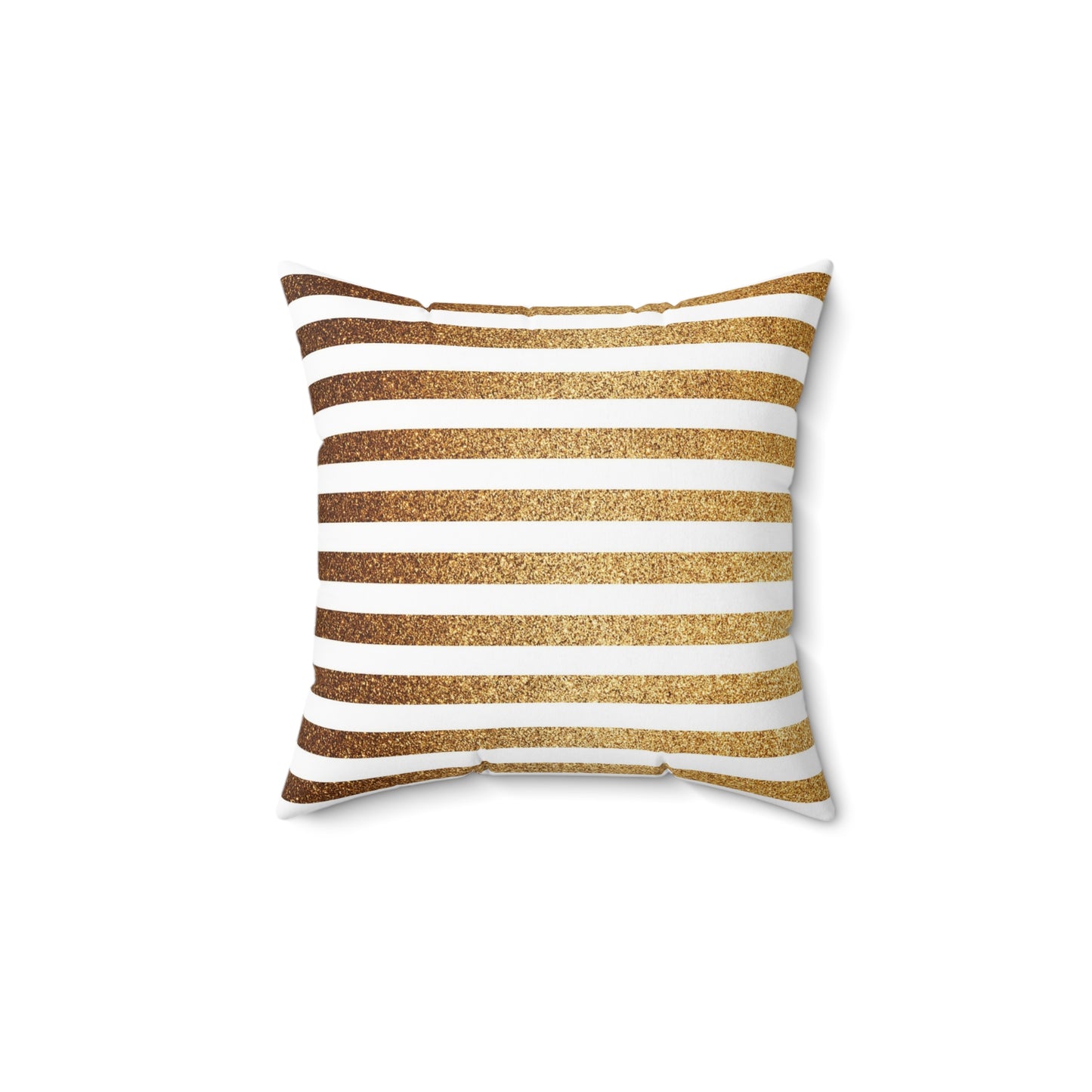 Golden Stripes Decorative Pillow, Modern Home Decor, Cozy Living Room Cushion, Throw Pillow for Bed, Gift for Housewarming