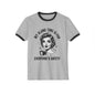 Vintage Retro Ringer T‑Shirt — “My Alone Time Is For Everyone’s Safety” Coffee Graphic