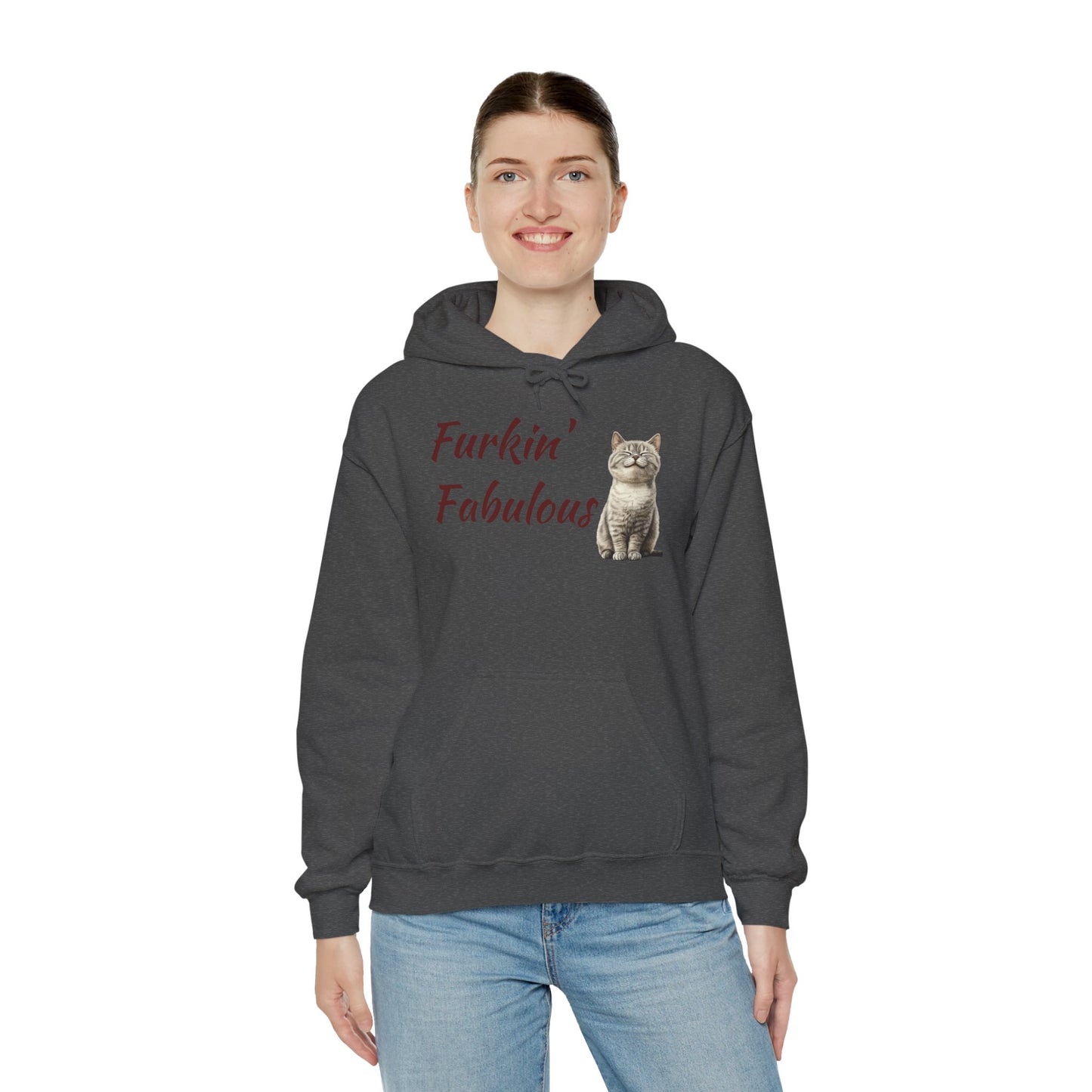 Furkin' Fabulous Cat Hoodie — Cute Kitten Graphic Sweatshirt