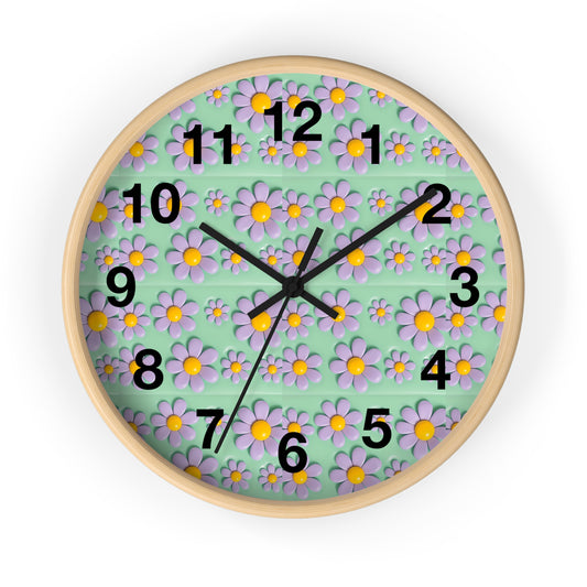 Charming Floral Wall Clock - Brighten Your Space with Decorative Timepiece, Home Decor, Gift for Her, Birthday, Mother's Day