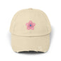Floral Distressed Cap | Trendy Hat for Spring and Summer | Perfect Gift for Floral Lovers, Outdoor Events, Festivals, Birthdays
