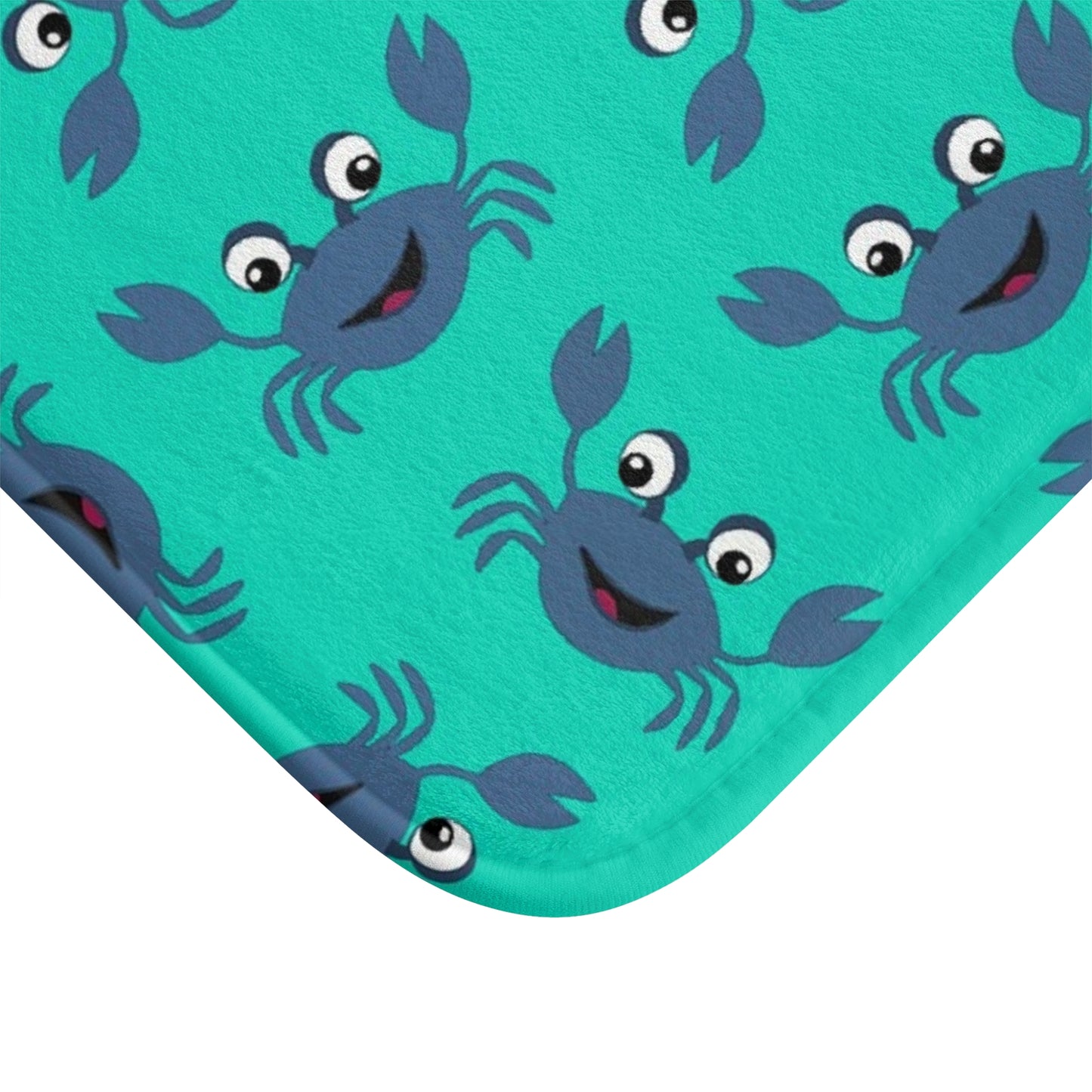 Cute Crab Bath Mat, Coastal Bathroom Decor