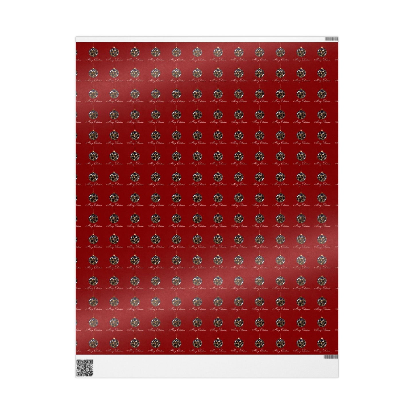 Holiday Balloon Wrapping Paper Roll — Red Festive Gift Wrap for Birthdays & Christmas