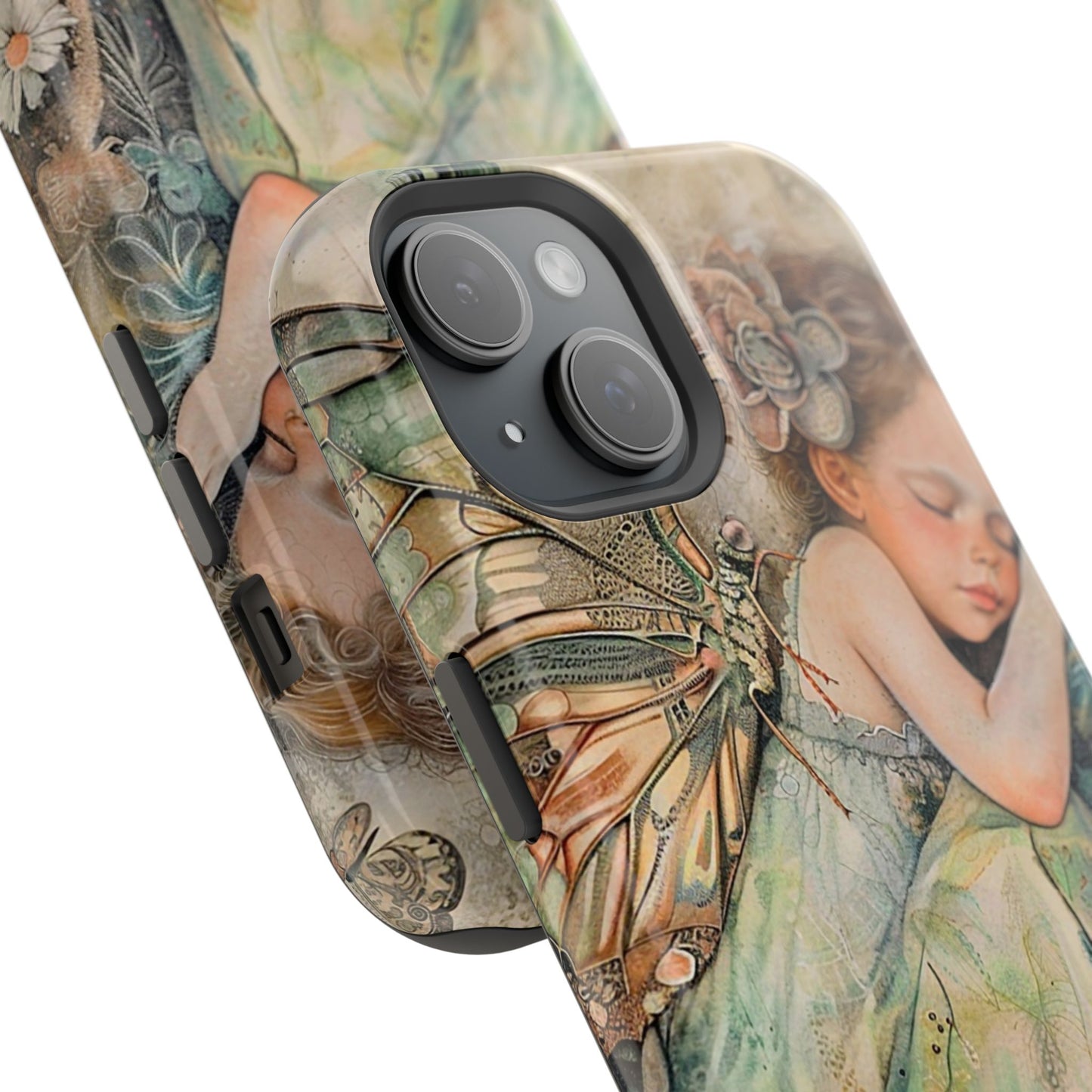 Fairy Sleeping Phone Case — Magnetic Impact-Resistant iPhone Cover