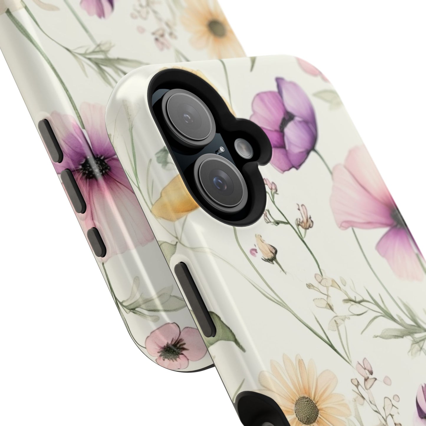 Floral Watercolor Magnetic Impact-Resistant Phone Case