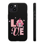 Love Gnome Phone Case — Cute Pink Heart Valentines Protective Case