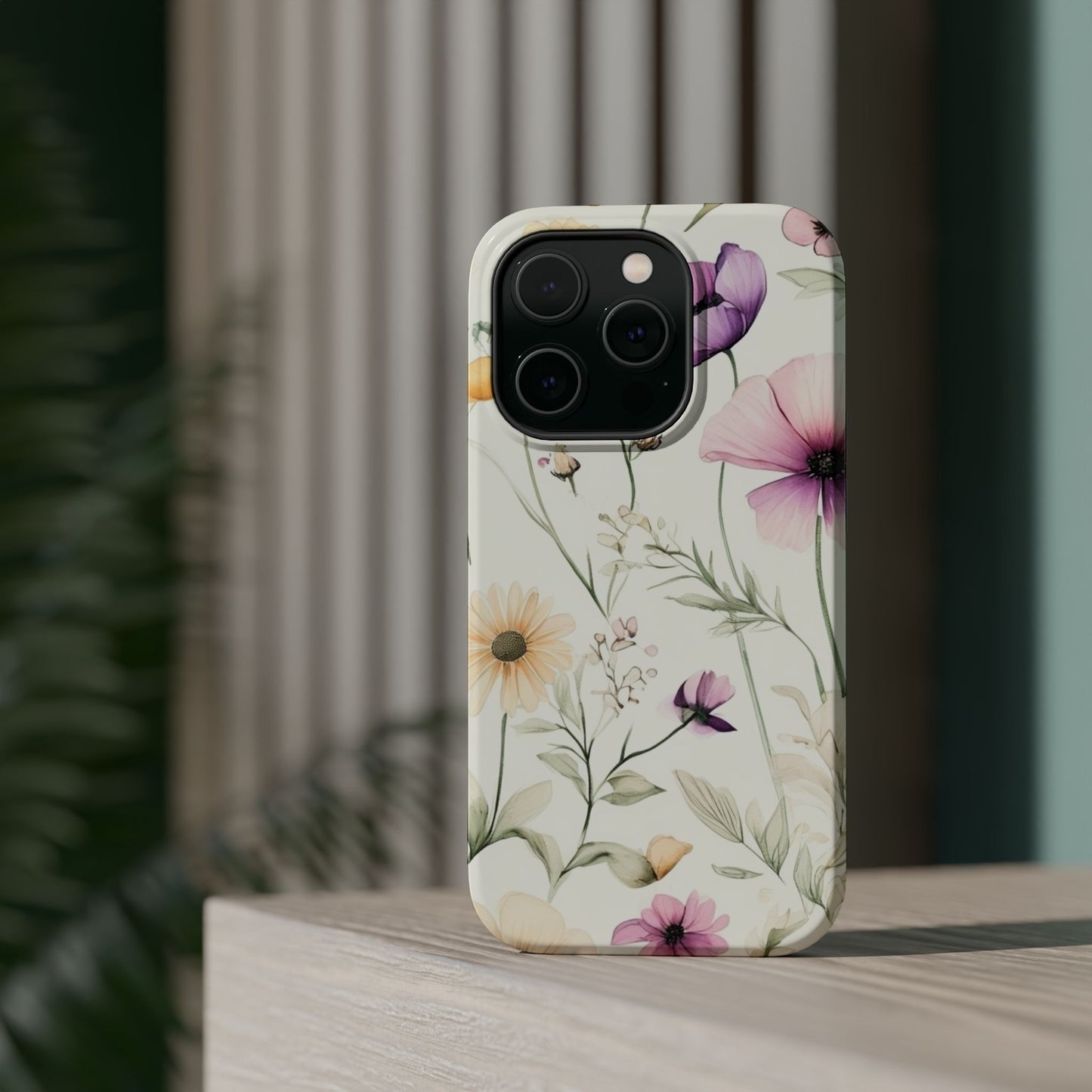 Floral Watercolor Magnetic Impact-Resistant Phone Case