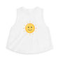 Smiley Sun Crop Top — Cute Sunny Face Women's Tank