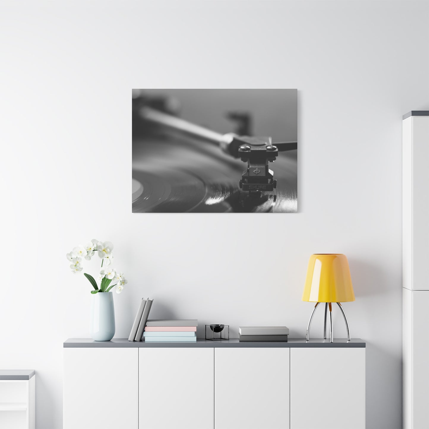 Vinyl Turntable Matte Canvas Print — Stretched 1.25" Wall Art