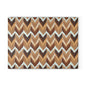 Chevron Brown Glass Cutting Board — Rustic Neutral Kitchen Prep Surface