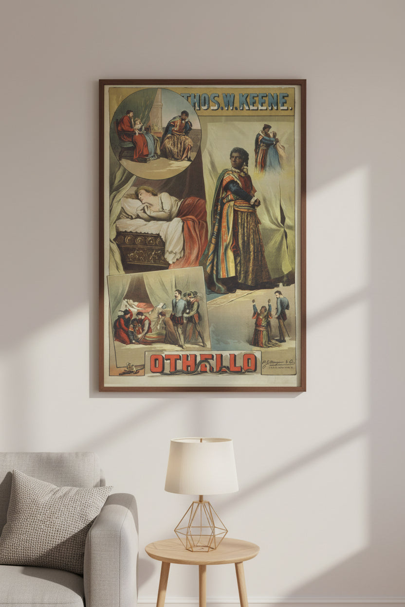 Othello Vintage Playbill Matte Canvas Wall Art