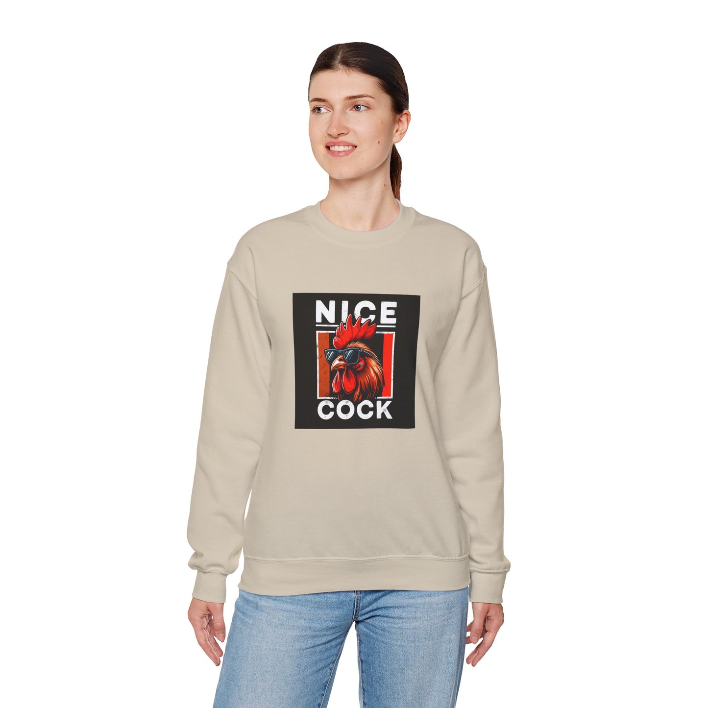 Nice Cock Rooster Crewneck Sweatshirt
