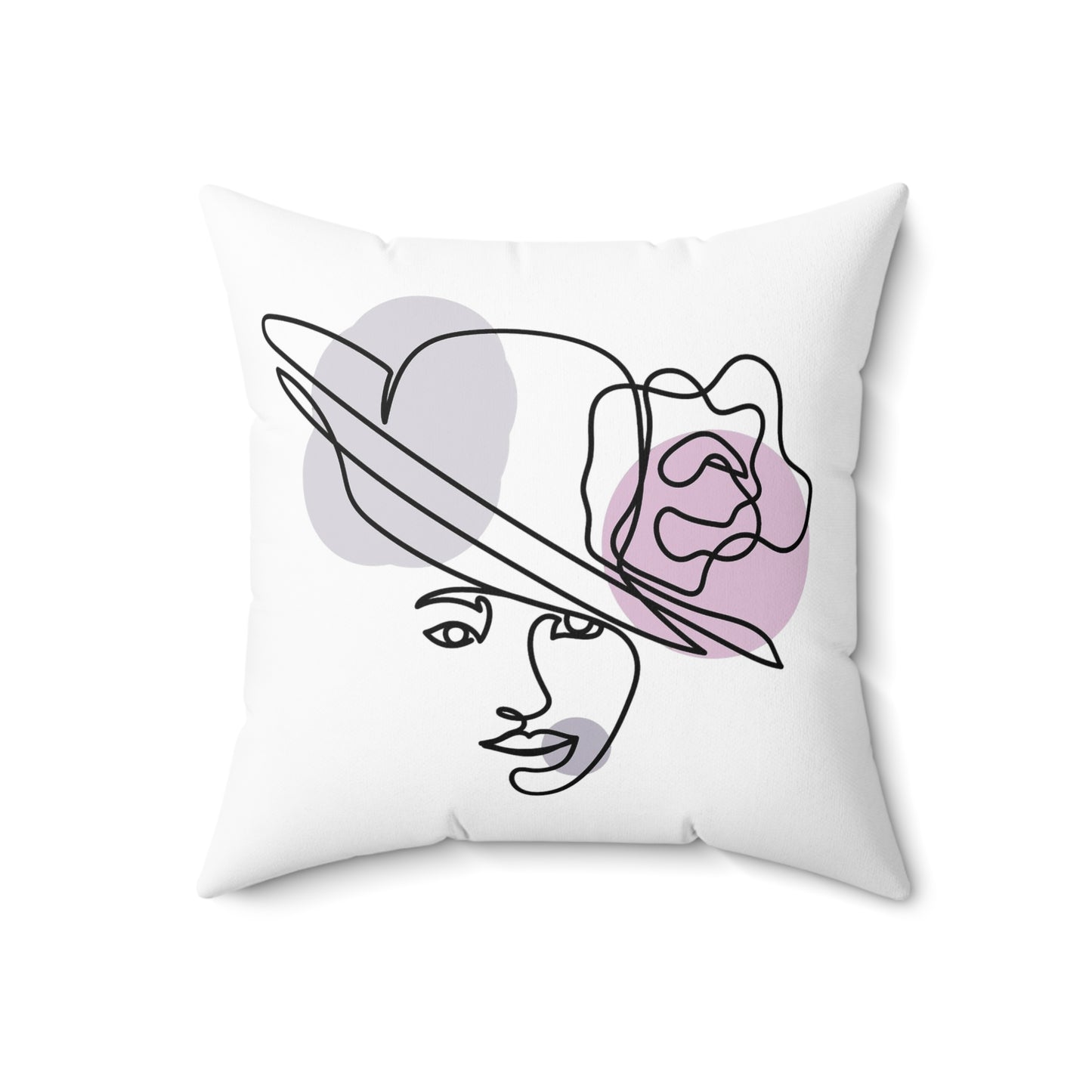 Elegant Fashion Illustration Pillow