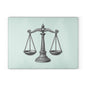 Elegant Justice Scale Glass Cutting Board, Gift for Lawyers, Kitchen Decor, Unique Wedding Gift, Housewarming Gift, Legal Theme