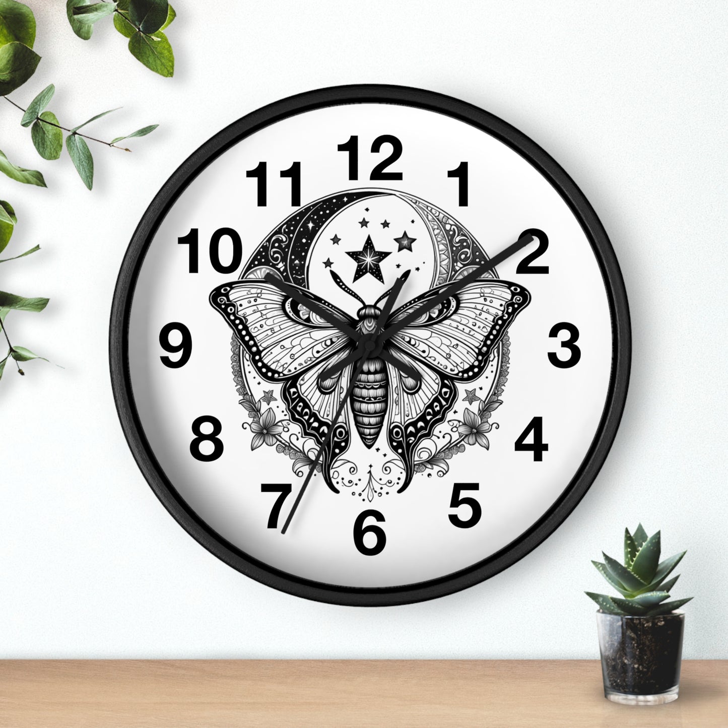 Wall Clock Butterfly