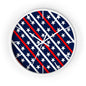 Wall Clock Red white and blue