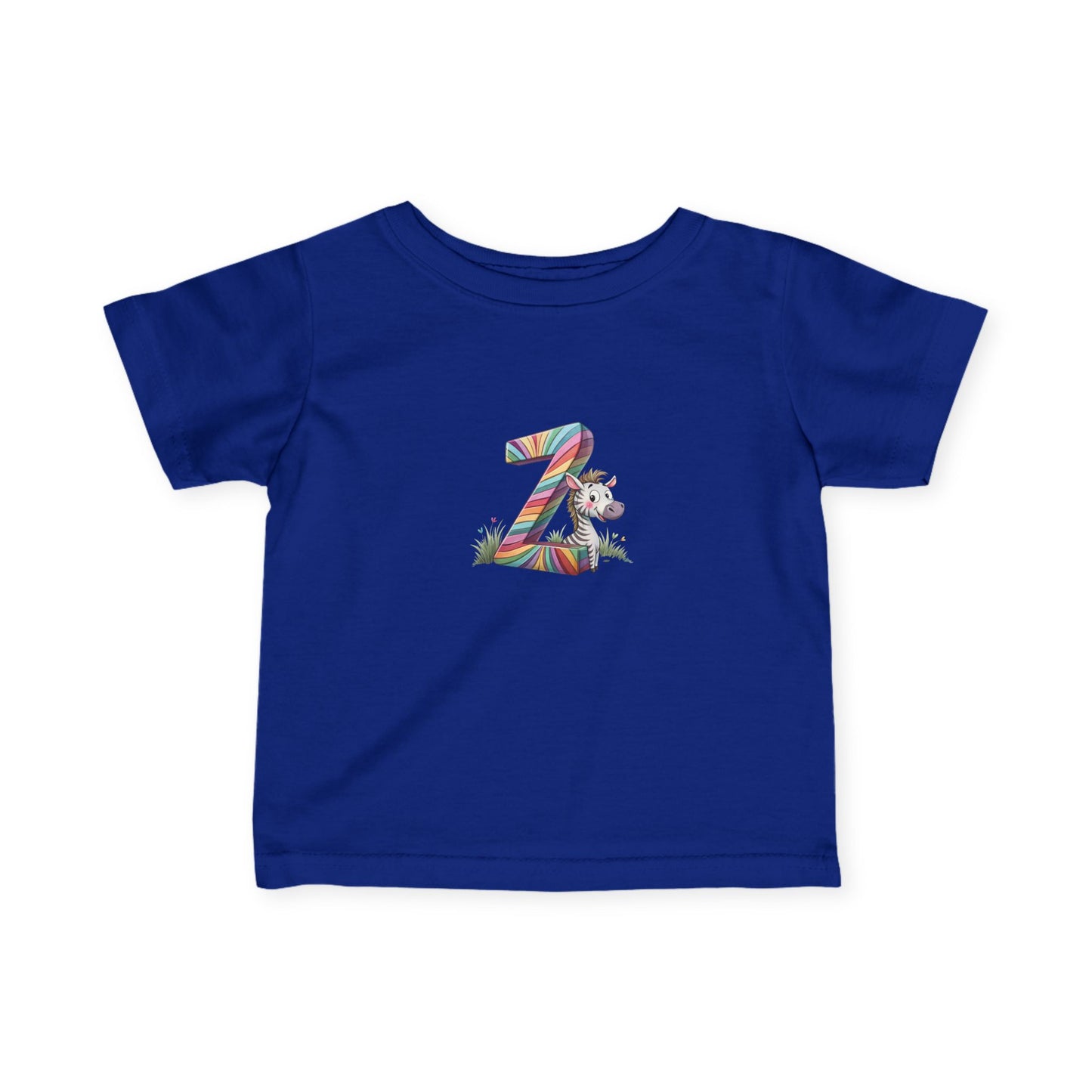 Colorful Number 2 Infant Tee, Cute Baby Shirt, Toddler Clothing, Birthday Outfit, Playful Kid’s Apparel