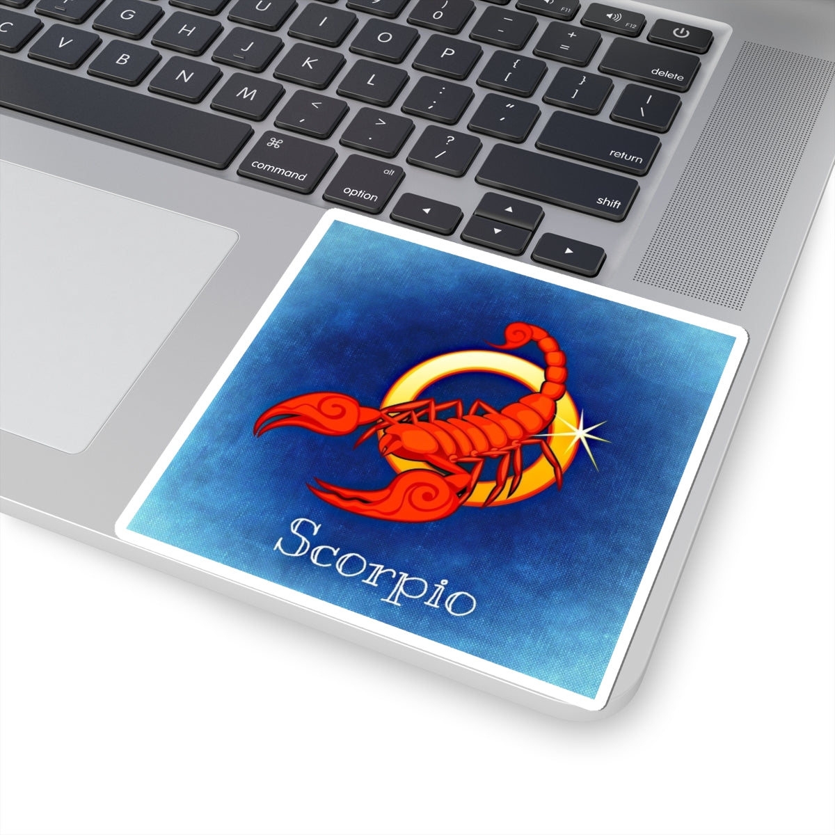 Scorpio Kiss-Cut Zodiac Sticker — Red Scorpion Constellation Design