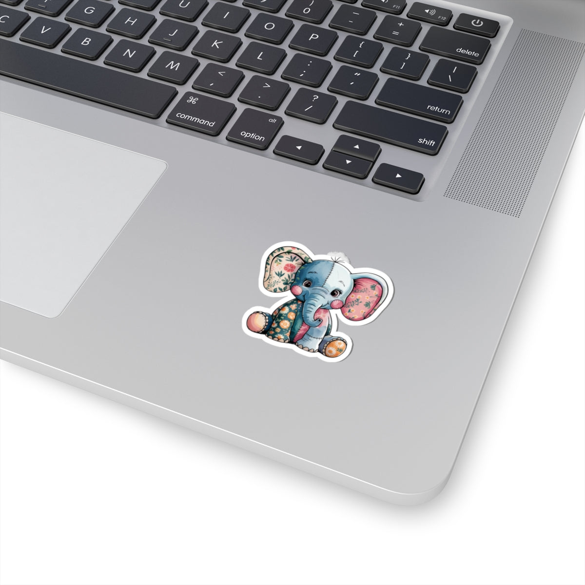 Cute Elephant Kiss-Cut Stickers, Baby Shower Decor, Nursery Wall Art, Laptop Stickers, Gift for Animal Lovers, Cute Animal Decor