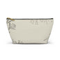 Floral Sketch Accessory Pouch — T‑Bottom Makeup & Travel Organizer