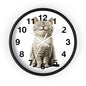 Smiling Tabby Cat Wall Clock — Cute Kitten Home Decor Clock