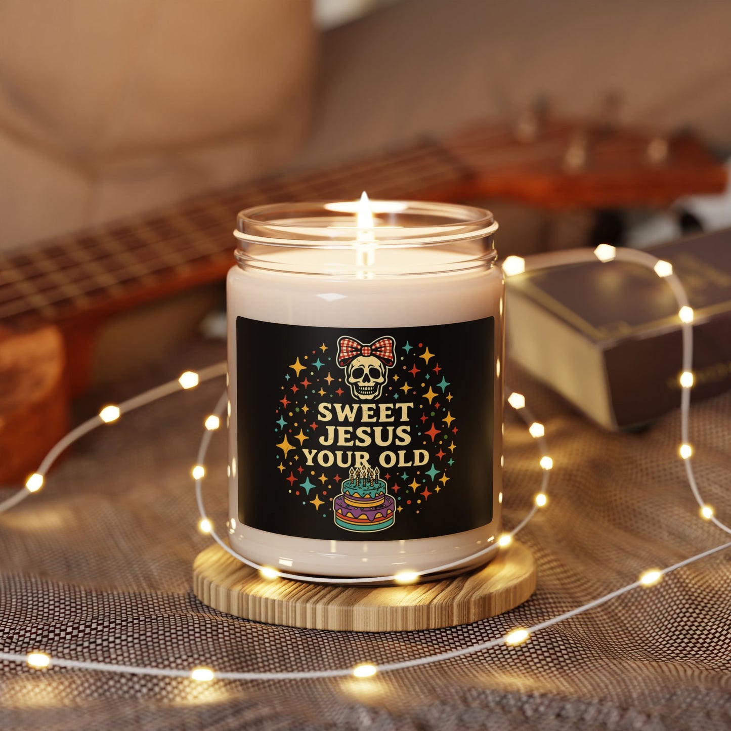 Birthday Candle — 'Sweet Jesus You're Old' Scented Soy Jar (9oz)