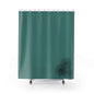 Elegant Teal Shower Curtain, Modern Bathroom Decor, Floral Print, Home Spa, Gift for Her, Relaxing Ambiance