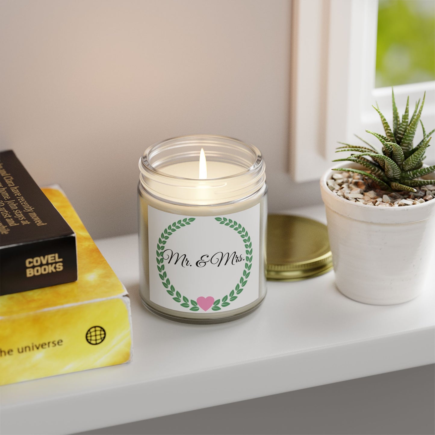Mr & Mrs Scented Candles - Perfect Wedding Favor, Bridal Shower Gift, Home Décor, Engagement Celebration