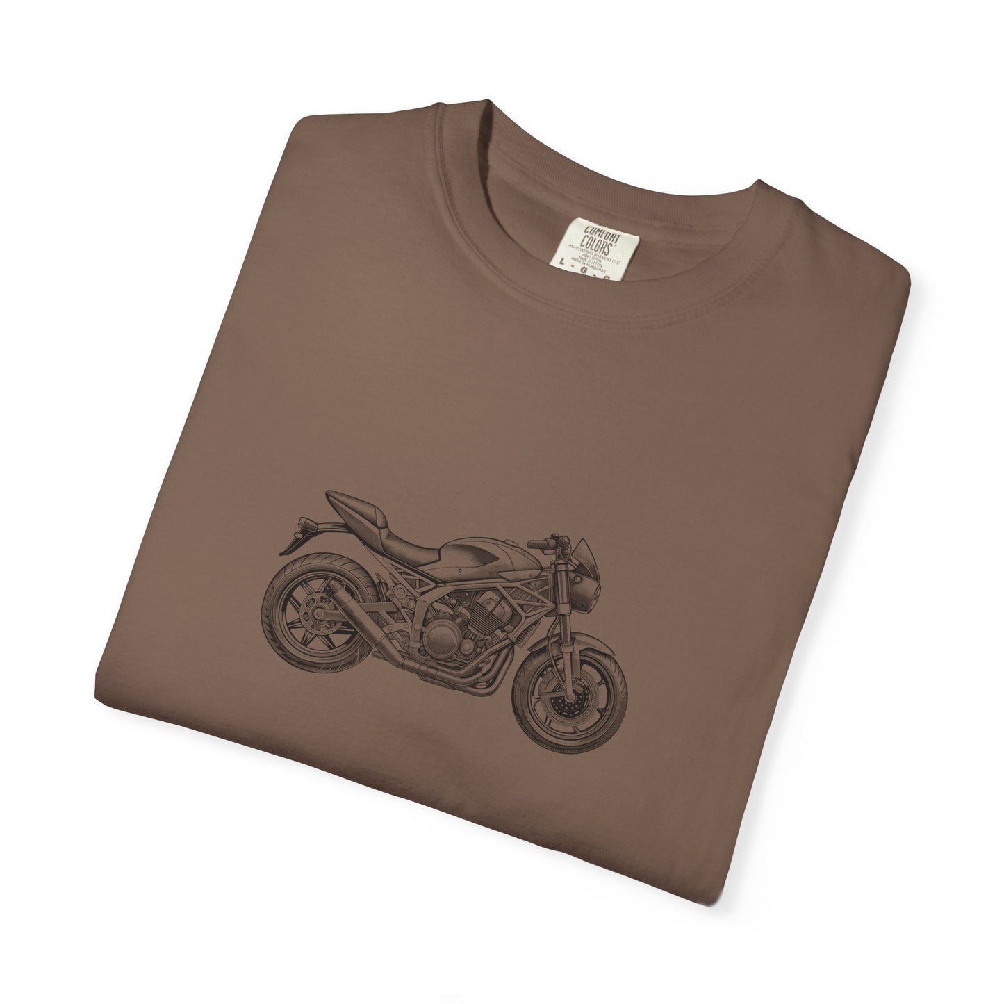 Motorcycle Vibes Unisex Garment-Dyed T-Shirt, Biker Tee for Motorcycle Enthusiasts, Gift for Riders, Casual Wear, Adventure Apparel