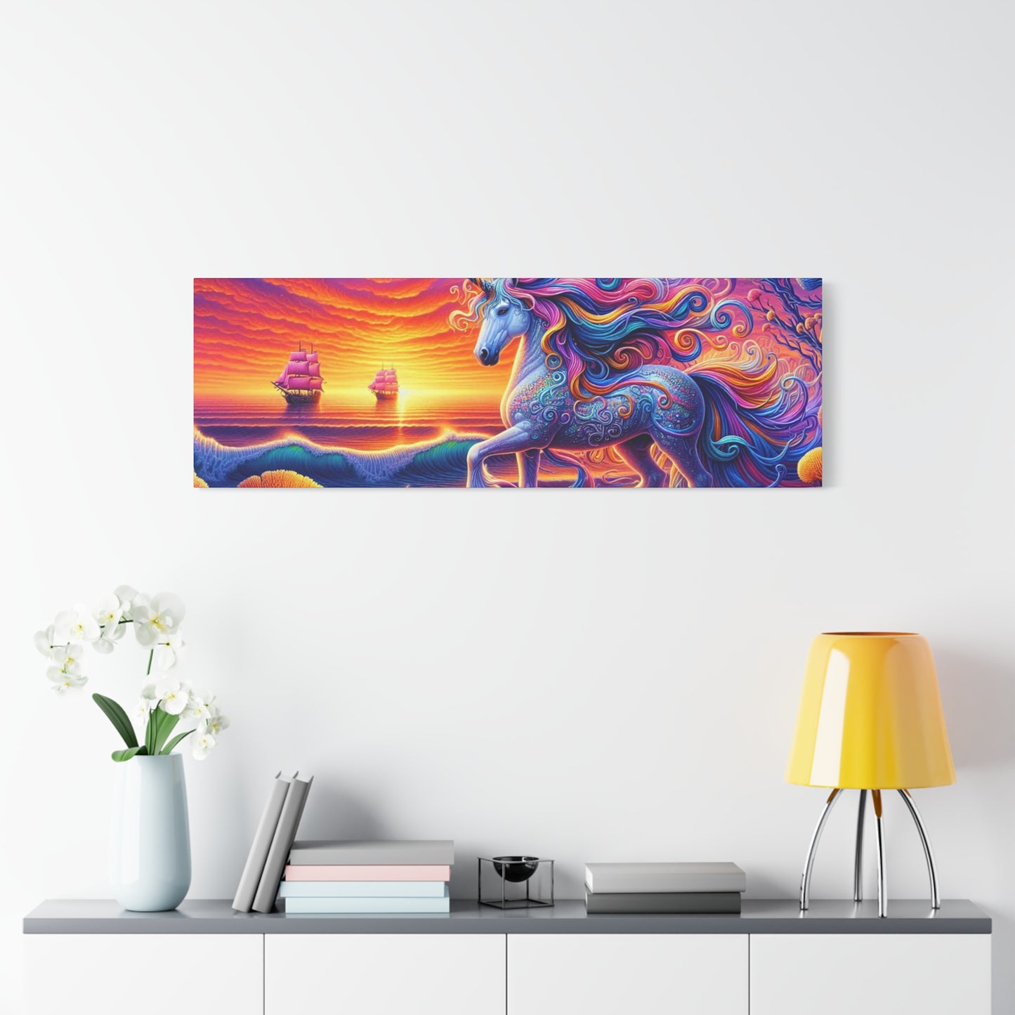 Matte Canvas, Stretched, 1.25"  Unicorn