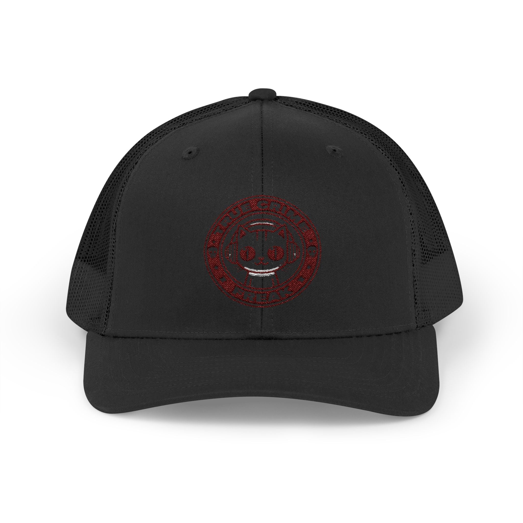 Trucker Cap — Cute Cat Circle Patch Snapback