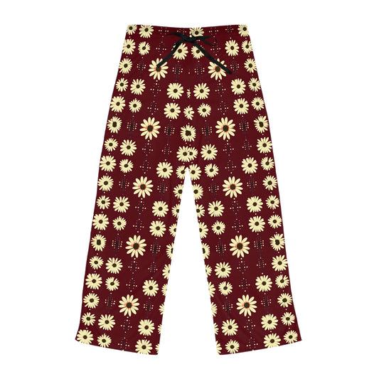 Cozy Floral Women's Pajama Pants, Relaxation, Sleepwear