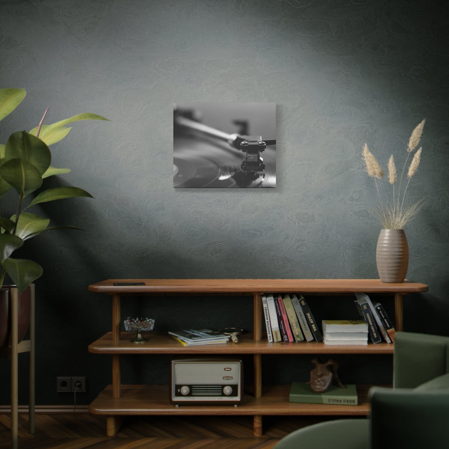 Vinyl Turntable Matte Canvas Print — Stretched 1.25" Wall Art