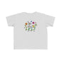 Whimsical Toddler Tee - 'Be Kind' Design, Cute Kids' Shirt, Floral Graphic Tee, Toddler Gift, Inspirational Apparel