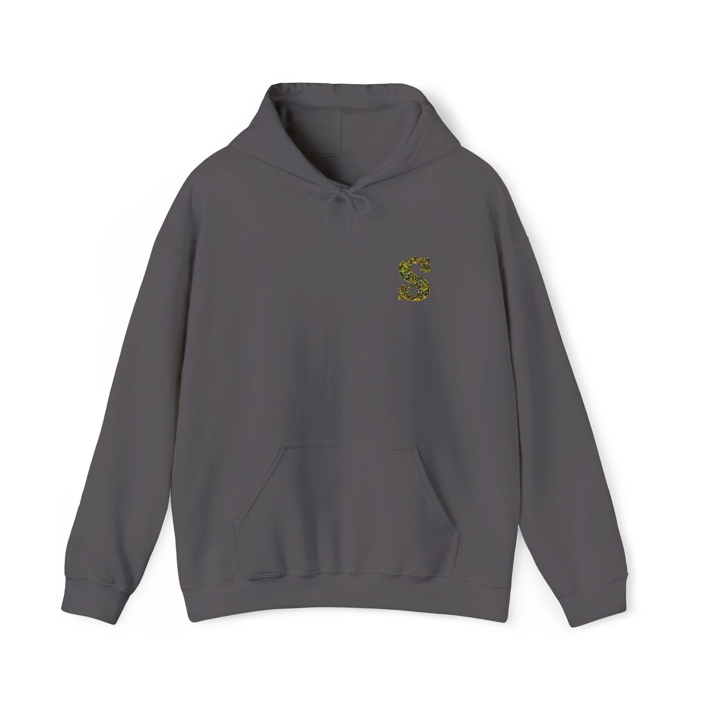 Floral S Initial Hoodie — Monogrammed Flower Letter Sweatshirt