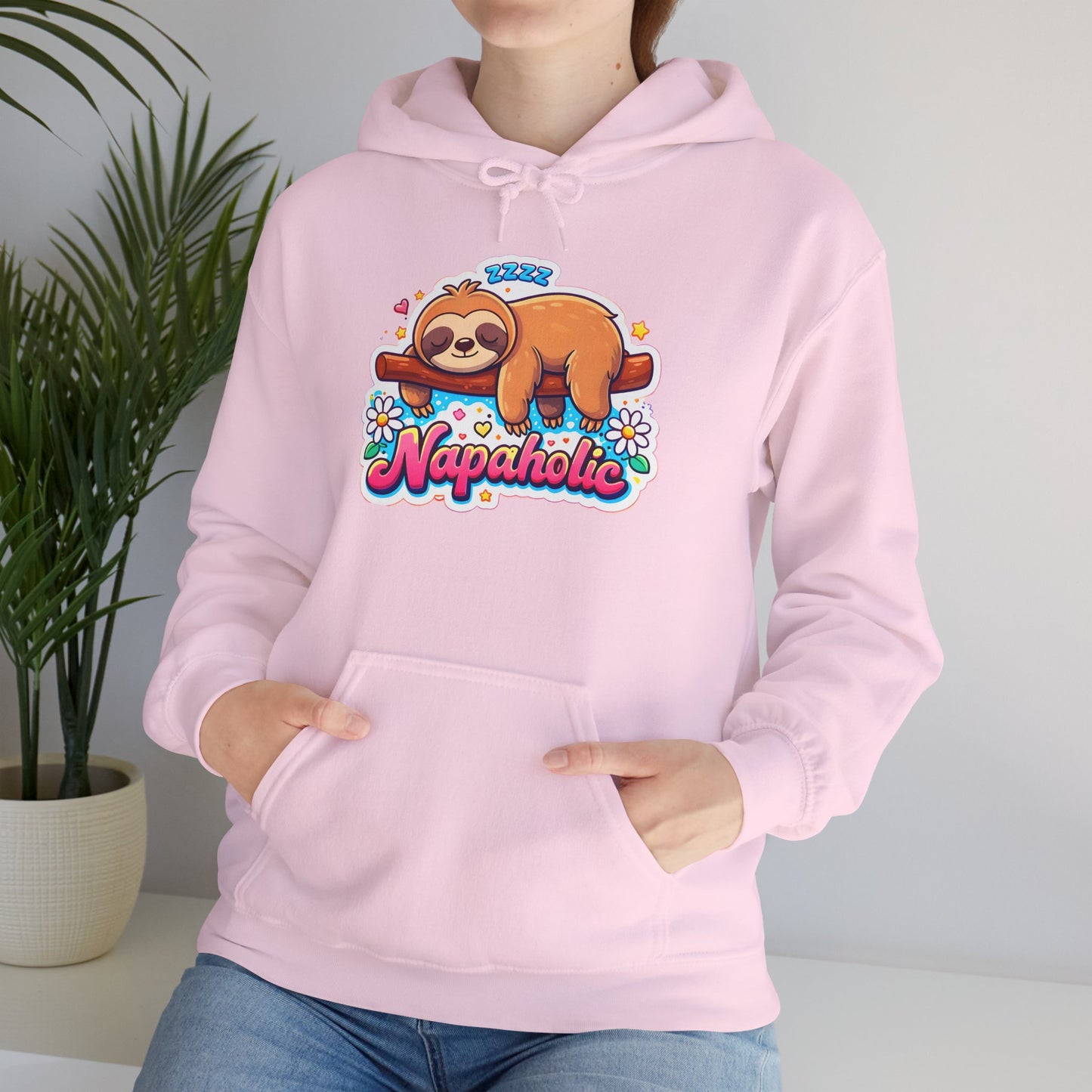 Napaholic Sloth Hoodie — Cute Sleepy Sloth Graphic Sweatshirt