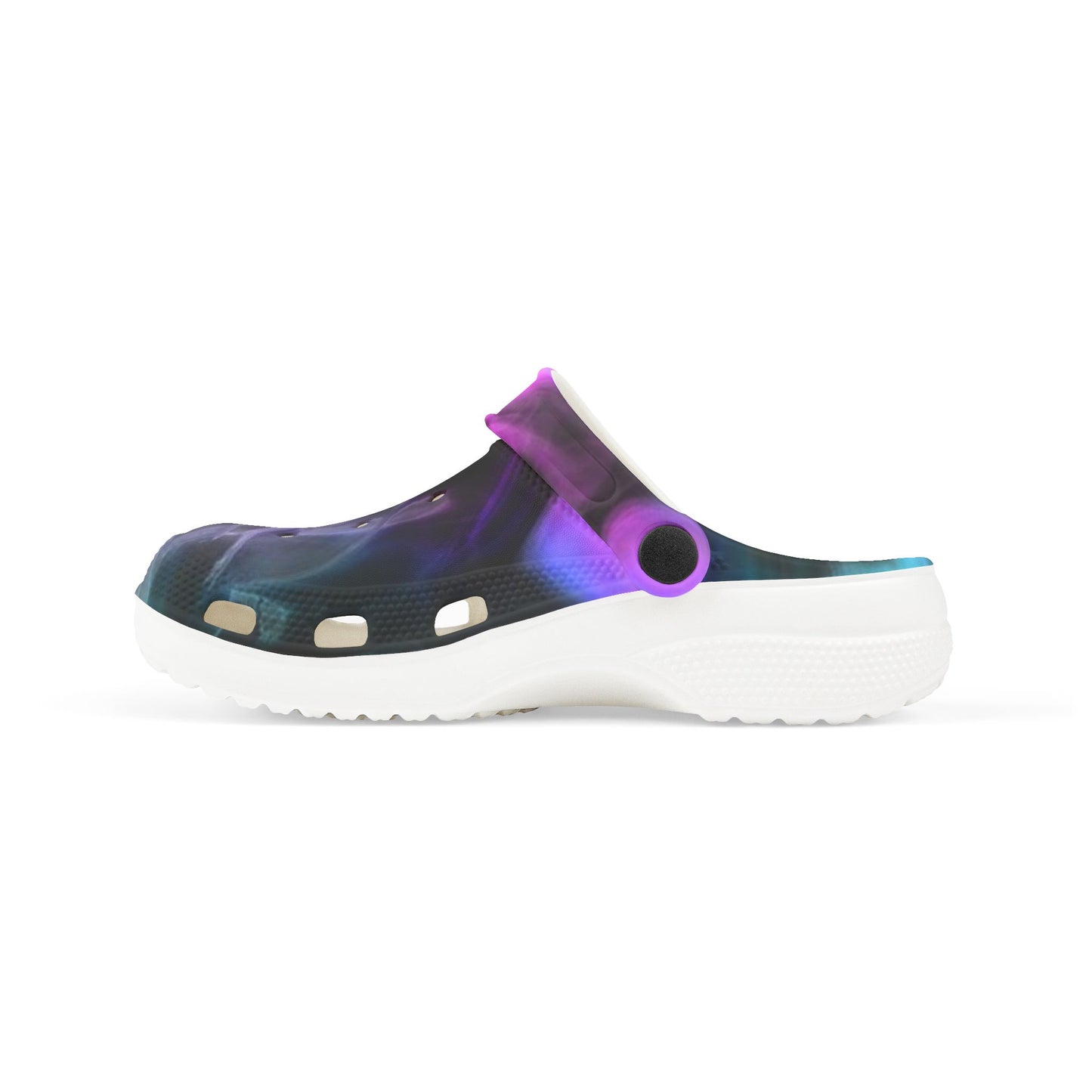 Kids Galaxy Foam Clogs — Purple Nebula EVA Slip-On Sandals