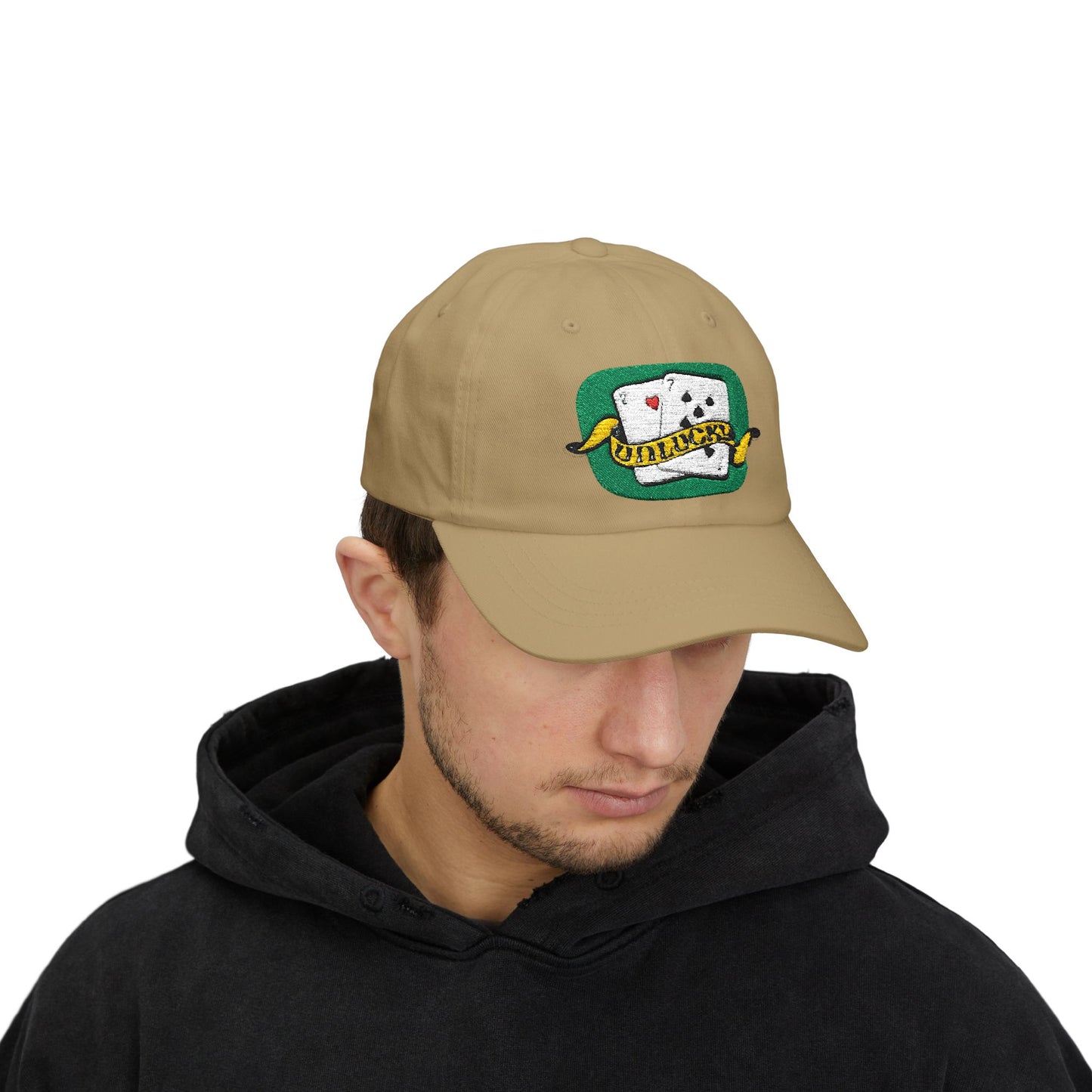 Dad Cap — 'UnLucky' Playing Cards Embroidered Baseball Hat