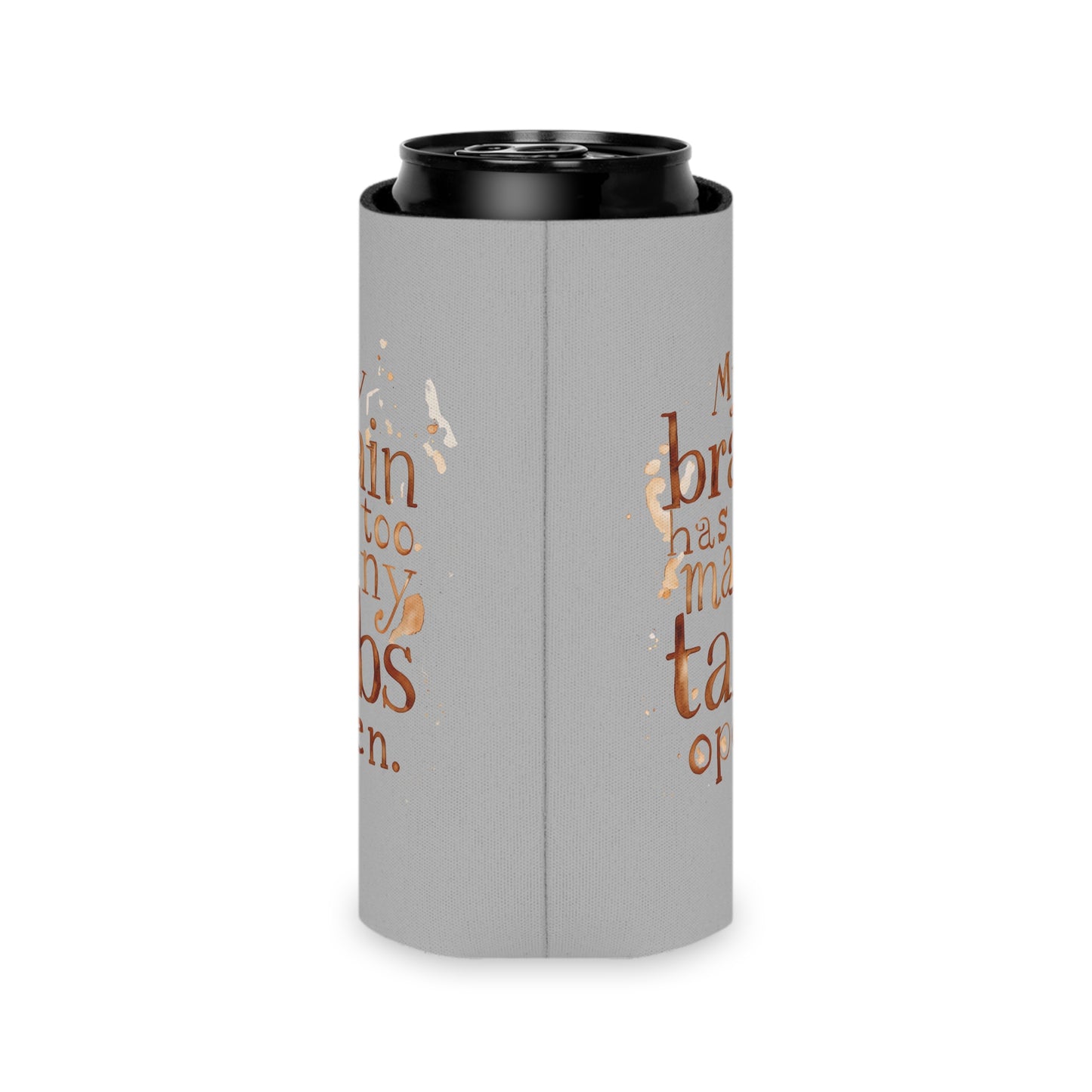 Brainy Can Cooler - Quirky Drink Sleeve, Funny Gift for Friends, Birthday, Party, Summer BBQ, Conversation Starter
