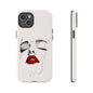Stylish Phone Case with Artistic Lip Design, Femme Tech Accessory, Trendy Device Cover, Gift for Her, Unique Phone Accessories
