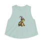 Turtle Wizard Crop Top — Cute Magical Turtle Graphic Tank