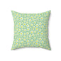 Spring Floral Square Pillow, Cozy Home Decor, Flower Accent Pillow, Gift for Garden Lovers, Living Room Cushion