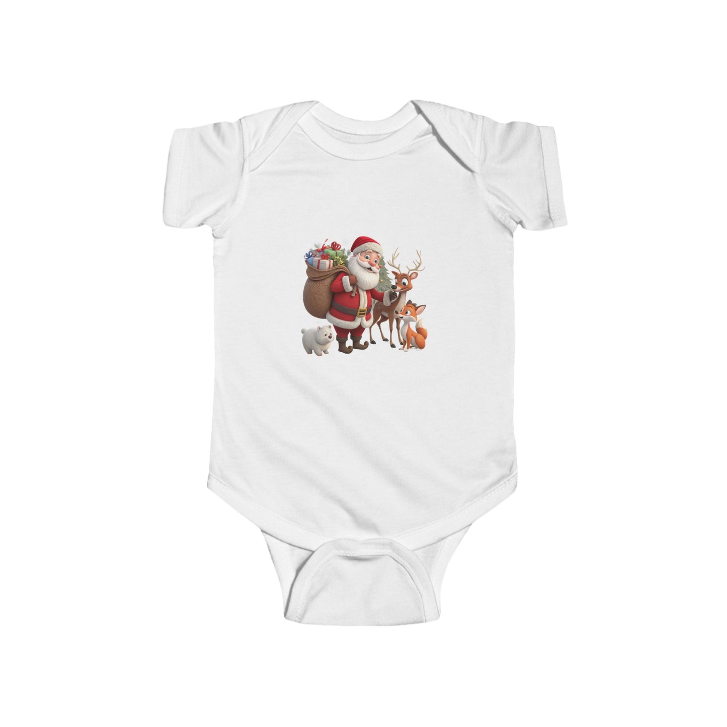 Santa & Friends Baby Bodysuit — Cute Christmas Infant Onesie